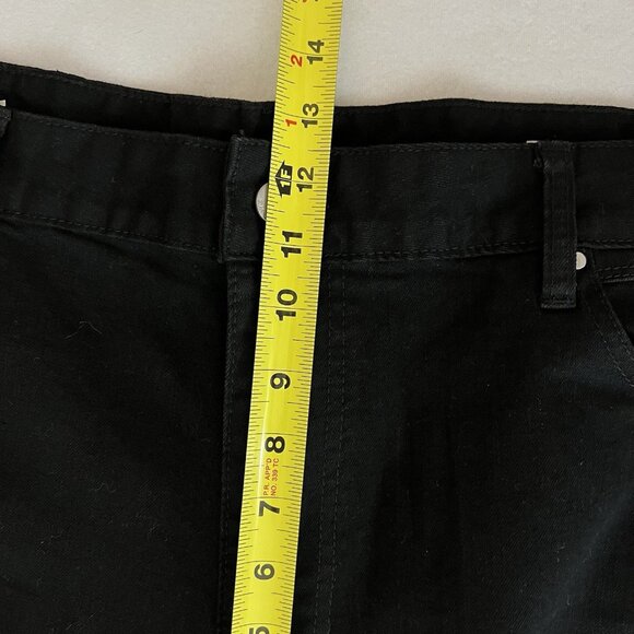 First Row Men's Future Distressed Slim Black Jeans Sz 42x32 Straight Stretch NWT - Picture 11 of 15